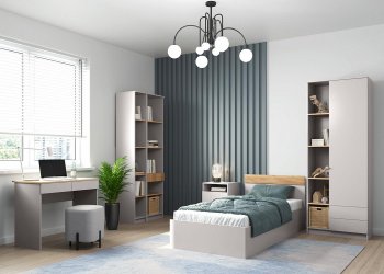 Набор детской мебели Прайм модульный (Олмеко) в Урае - uraj.mebel-e96.ru