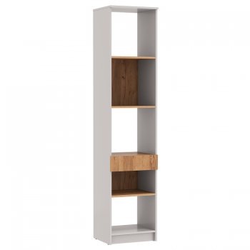 Стеллаж 89.21 Прайм (высокий с ящиком) (Олмеко) в Урае - uraj.mebel-e96.ru