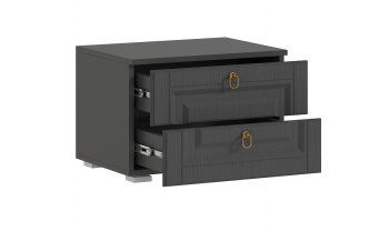 Тумба Престиж 1 (2шт) графит (Миф) в Урае - uraj.mebel-e96.ru