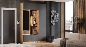 Прихожая Бавария графит (Лин) в Урае - uraj.mebel-e96.ru