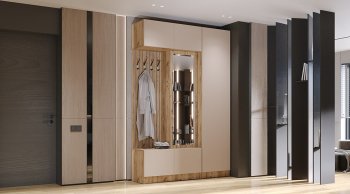Прихожая Бавария вотан/кашемир (Лин) в Урае - uraj.mebel-e96.ru