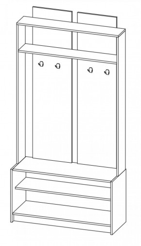 Прихожая Марица модульная (Венге/Дуб молочный) (ВНК) в Урае - uraj.mebel-e96.ru