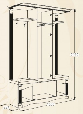 Прихожая Саша-17 в Урае - uraj.mebel-e96.ru