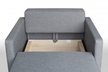 Кресло-кровать Реал 80 с подлокотниками (Коричневый микровелюр) в Урае - uraj.mebel-e96.ru