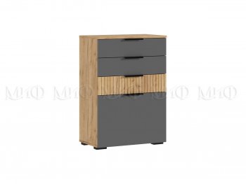 Спальный гарнитур Роджина крафт/графит, модульный (Миф) в Урае - uraj.mebel-e96.ru