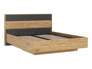 Кровать парящая Роджина с подсветкой, крафт/графит (Миф) в Урае - uraj.mebel-e96.ru