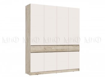 Шкаф 2000 мм 4-х ств. Роджина крафт серый/кашемир (Миф) в Урае - uraj.mebel-e96.ru | фото