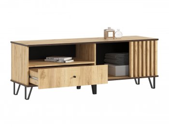 Тумба ТВ (1500) Роджина дуб крафт (Миф) в Урае - uraj.mebel-e96.ru