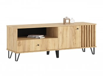 Тумба ТВ (1500) Роджина дуб крафт/дуб крафт (Миф) в Урае - uraj.mebel-e96.ru