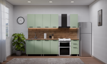 Кухонный гарнитур Ромашка 1600 мм Фисташка (Аленка) в Урае - uraj.mebel-e96.ru