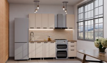 Кухонный гарнитур Ромашка 1600 мм Кашемир (Аленка) в Урае - uraj.mebel-e96.ru