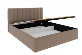 Кровать с подъемным механизмом Сан-Ремо велюр Мокко (ВКДП) в Урае - uraj.mebel-e96.ru