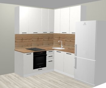 Кухонный гарнитур угловой 2000*1400 мм (Санвут) в Урае - uraj.mebel-e96.ru