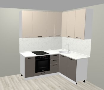 Кухонный гарнитур угловой 2000*1400 мм (Санвут) в Урае - uraj.mebel-e96.ru