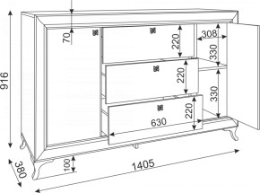 Комод с ящиками Саванна М02 (Риннер) в Урае - uraj.mebel-e96.ru