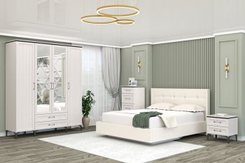 Шкаф распашной 1800 мм Шарм ШК-4 с зерк. ясень (Диал) в Урае - uraj.mebel-e96.ru