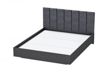 Кровать Шарм (арт.031М1) настил, Антрацит (Диал) в Урае - uraj.mebel-e96.ru | фото