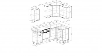 Кухонный гарнитур угловой Муссон 2000*1200 мм (Sanvut) в Урае - uraj.mebel-e96.ru
