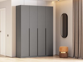 Шкаф 1600 мм ШК-5 с антресолью графит (СВ) в Урае - uraj.mebel-e96.ru