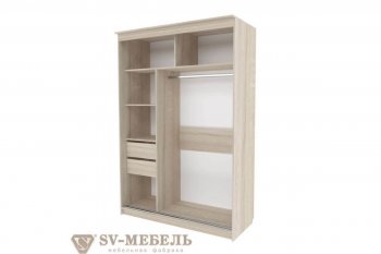 Шкаф-купе №25 1500 мм (СВ) в Урае - uraj.mebel-e96.ru