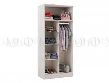 Шкаф 900 мм 2-х ств. штанга+полка (Миф) в Урае - uraj.mebel-e96.ru