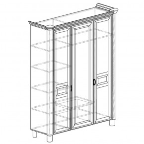 Шкаф 3-дверный Элли 570 (Яна) в Урае - uraj.mebel-e96.ru