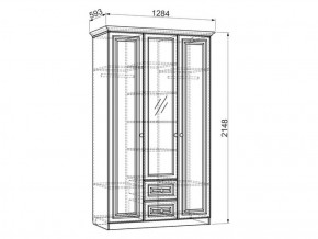 Шкаф 1300 мм 3-х створчатый Белла (Мебельсон) в Урае - uraj.mebel-e96.ru
