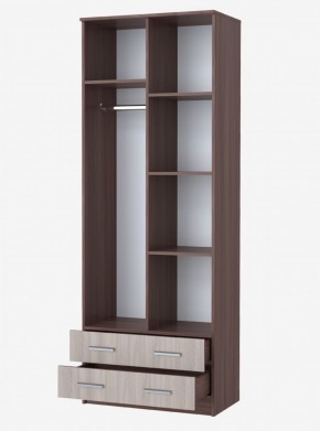 Шкаф Дуэт 2-х створчатый с 2-мя ящиками серия София (Ясень шимо темный/светлый) в Урае - uraj.mebel-e96.ru