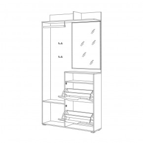 Шкаф комбинированный 10.13 Темпо в Урае - uraj.mebel-e96.ru