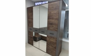 Шкаф 2000 мм КУБА ШР-4 (с зеркалом) (БМ) в Урае - uraj.mebel-e96.ru