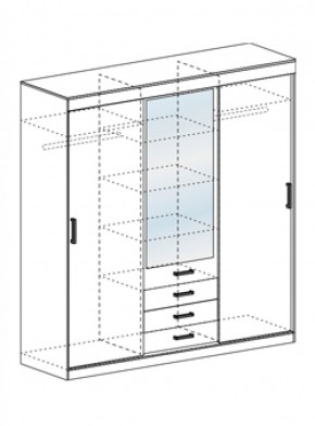 Шкаф-купе Лидер-3М 1700 мм (СтендМ) в Урае - uraj.mebel-e96.ru