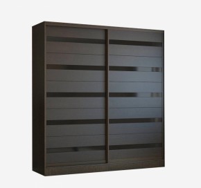 Шкаф-купе Лотос-1 (венге/венге матовый/лакобель черная) 1500 в Урае - uraj.mebel-e96.ru