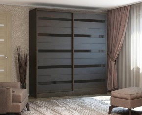 Шкаф-купе Лотос-1 (венге/венге матовый/лакобель черная) 1500 в Урае - uraj.mebel-e96.ru