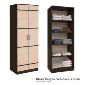 Шкаф пл.бельев.2-х ств.Сакура 800 мм (БТС) в Урае - uraj.mebel-e96.ru