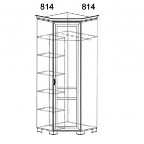 Шкаф угловой Флора 904 (Яна) в Урае - uraj.mebel-e96.ru