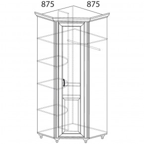 Шкаф угловой Ралли 862 (Яна) в Урае - uraj.mebel-e96.ru