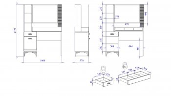 Столик туалетный Сиде (СБК) в Урае - uraj.mebel-e96.ru