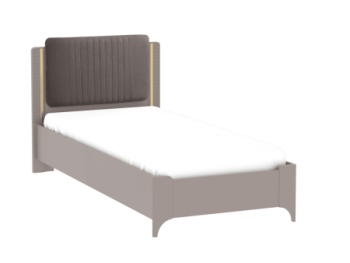 Кровать Сиде 900 мм Мокко (велюр) (СБК) в Урае - uraj.mebel-e96.ru