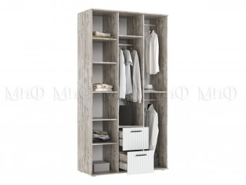 Шкаф 1200 мм Сильвия, дуб юкон/кашемир (Миф) в Урае - uraj.mebel-e96.ru
