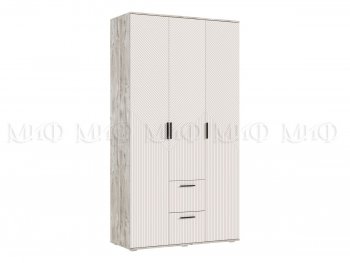 Шкаф 1200 мм Сильвия, дуб юкон/кашемир (Миф) в Урае - uraj.mebel-e96.ru