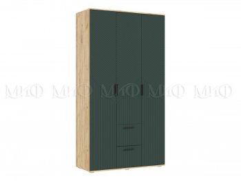 Шкаф 1200 мм Сильвия, крафт/грин (Миф) в Урае - uraj.mebel-e96.ru