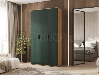 Шкаф 1200 мм Сильвия, крафт/грин (Миф) в Урае - uraj.mebel-e96.ru