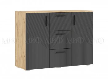 Комод Сильвия, крафт/графит (Миф) в Урае - uraj.mebel-e96.ru