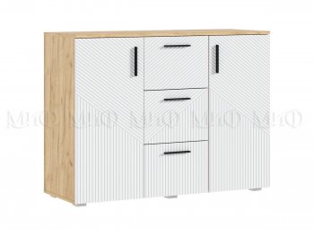 Комод Сильвия, крафт/белый (Миф) в Урае - uraj.mebel-e96.ru