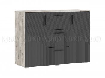Комод Сильвия, дуб юкон/графит (Миф) в Урае - uraj.mebel-e96.ru