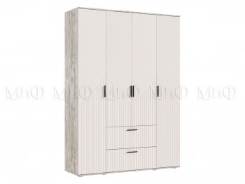 Шкаф 1600 мм Сильвия, дуб юкон/кашемир (Миф) в Урае - uraj.mebel-e96.ru