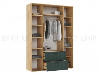Шкаф 1600 мм Сильвия, крафт/грин (Миф) в Урае - uraj.mebel-e96.ru