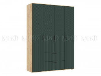 Шкаф 1600 мм Сильвия, крафт/грин (Миф) в Урае - uraj.mebel-e96.ru