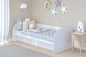 Кровать с подъемным механизмом Сказка, ясень (Зарон) в Урае - uraj.mebel-e96.ru