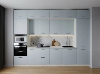 Кухонный гарнитур Смоки 3400 мм МДФ (Санвут) в Урае - uraj.mebel-e96.ru